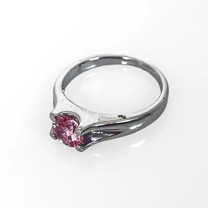 Anello in Argento e Zircone Modello Solitario