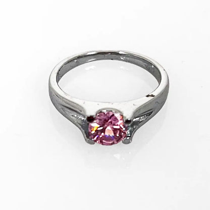 Anello in Argento e Zircone Modello Solitario