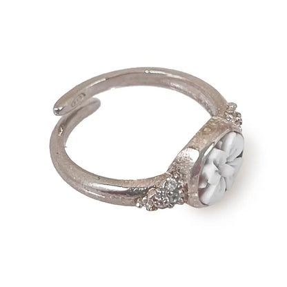 Flower Cameo Ring