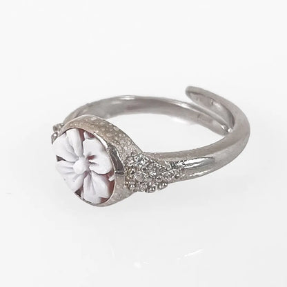Flower Cameo Ring