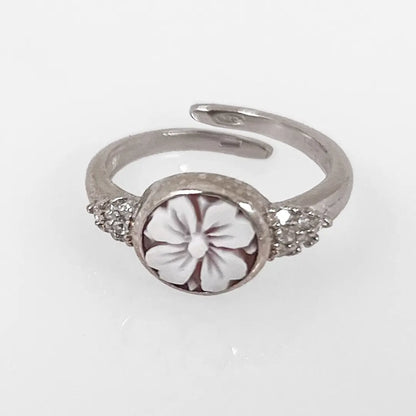 Flower Cameo Ring