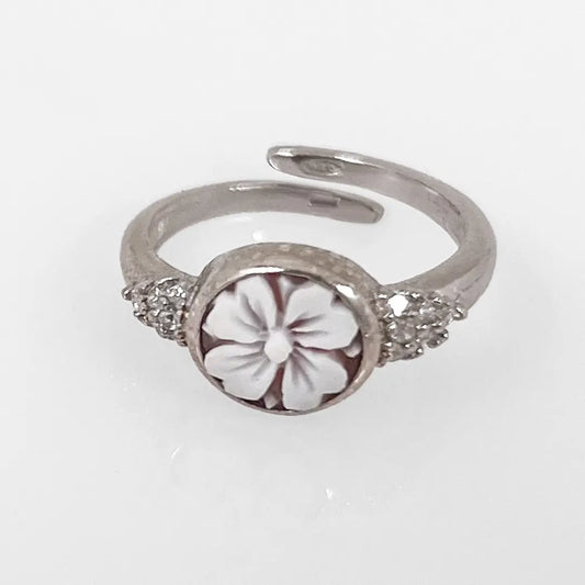 Flower Cameo Ring
