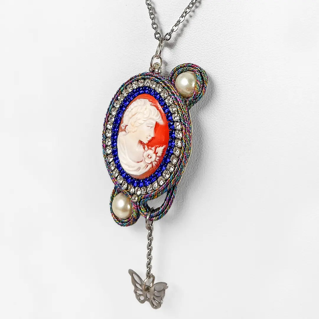 Collana Cammeo in Soutache