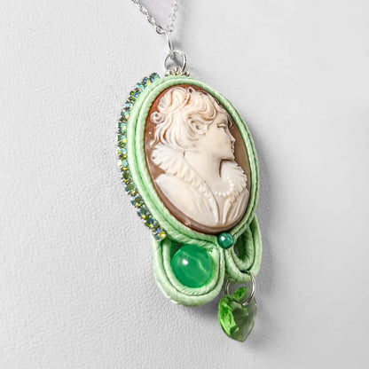Collana Cammeo in Soutache