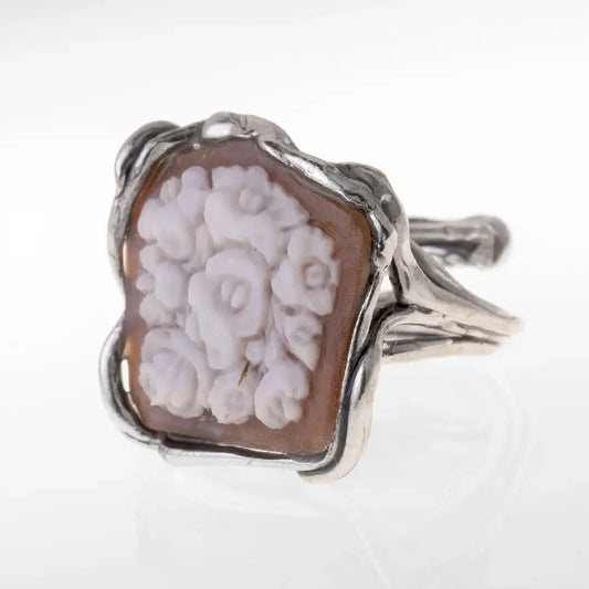Artistic Bouquet Cameo Ring