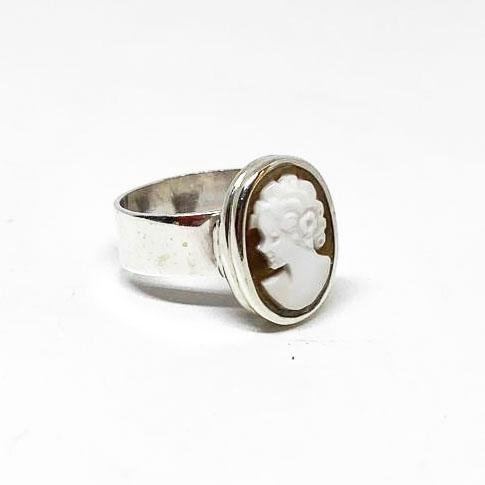 Anello-Cammeo-Profilo-Donna