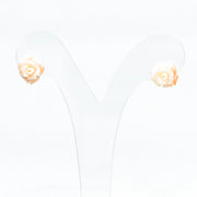 Orecchini-in-Corallo-Incisione-Rosa