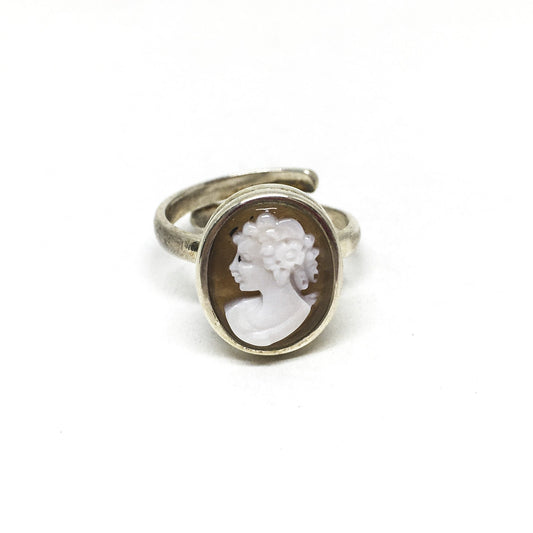 Anello-Cammeo-Incisione-Volto-Donna