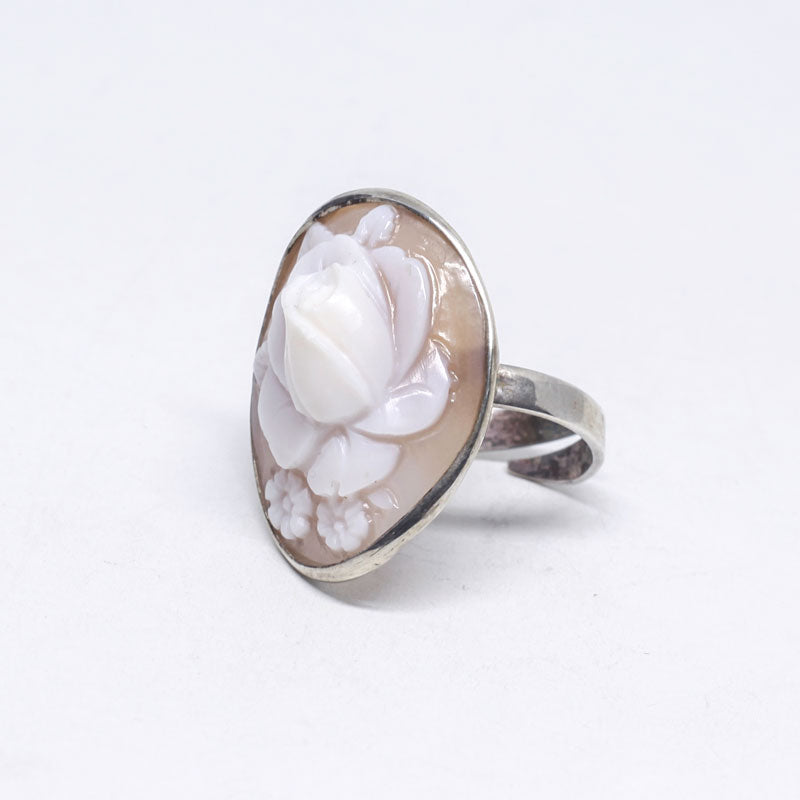 Anello-Cammeo-Fiore-Prospetto