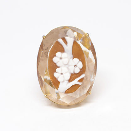 Anello Cameo Italiano Cammeo Fiori