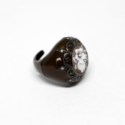 Anello Cameo Italiano Cammeo Fiori