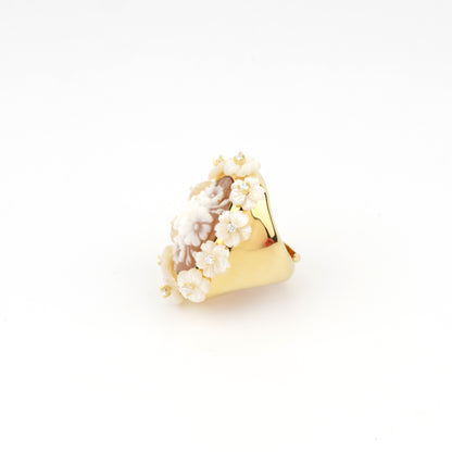 Anello-Mucha-Cammeo-Fiori-Oro