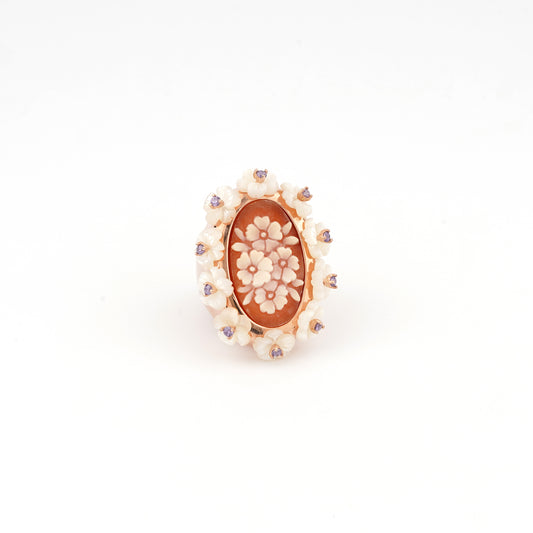 Anello-Mucha-Cammeo-Fiori-Rame-Cassis-Rufa