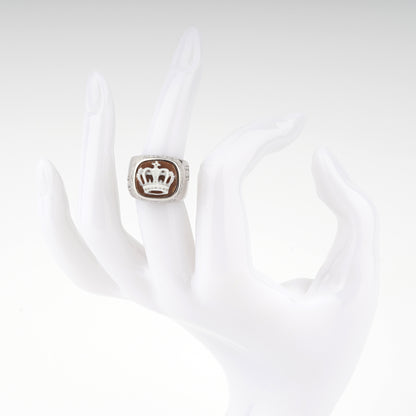 Anello-Musical-Cammeo-Corona-Rodio-Bianco