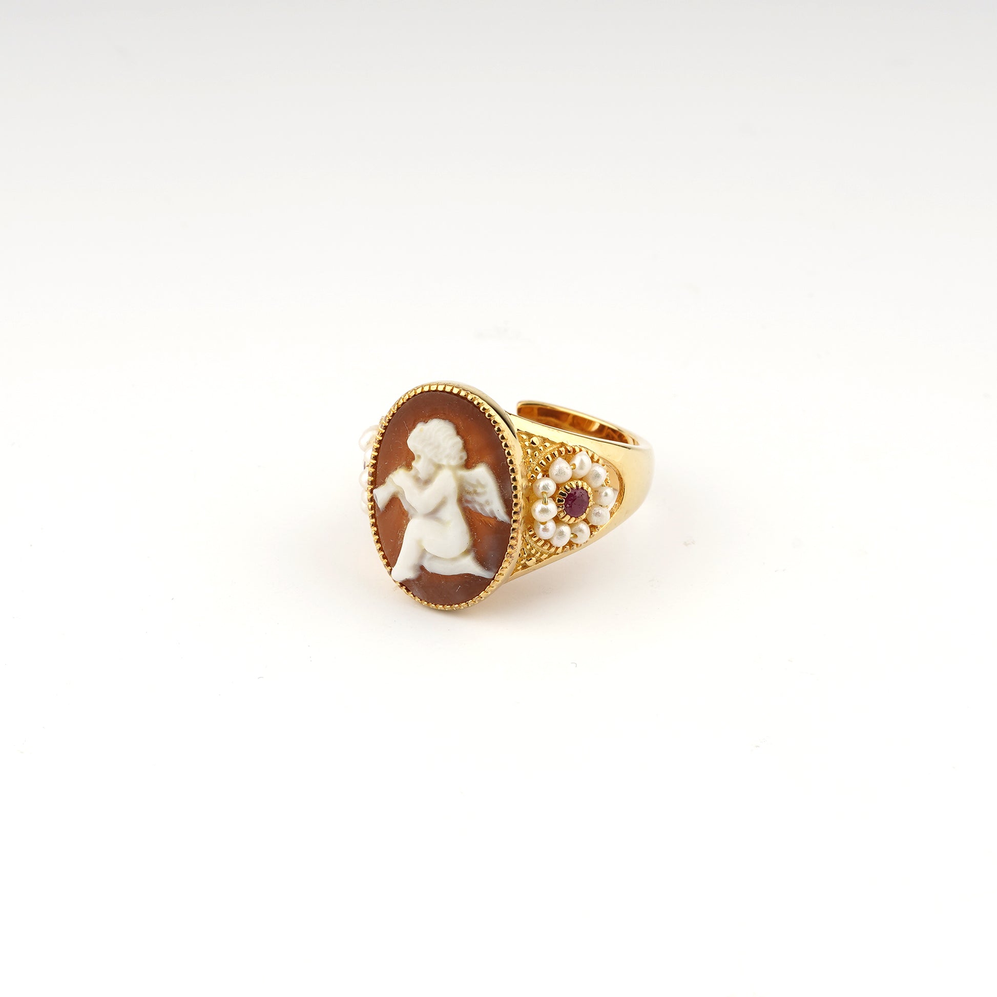 Anello Cammeo Putto-Oro