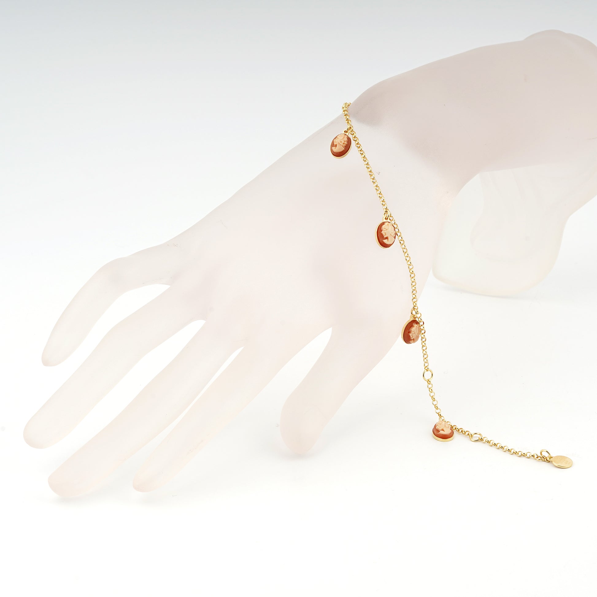 Bracciale-Colibri-Cammeo-Profilo-Donna-Cassis-Rufa-Oro