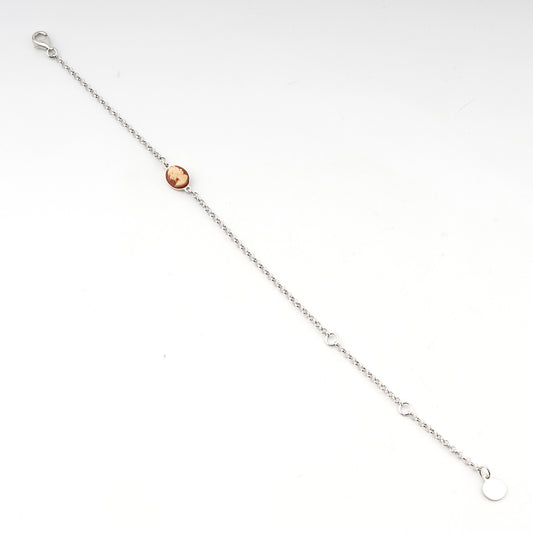 Bracciale-Colibri-Cammeo-Profilo-Donna-Cassis-Rufa-Rodio-Bianco