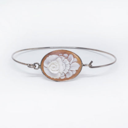 Bracciale-cammeo-incisione-fiori