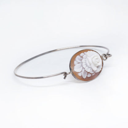 Bracciale-cammeo-incisione-fiori