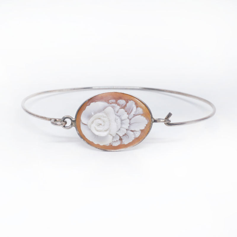 Bracciale-cammeo-incisione-fiori