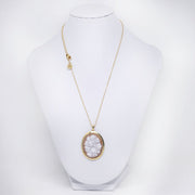 Pendente-Cammeo-Incisione-Fiori-Oro