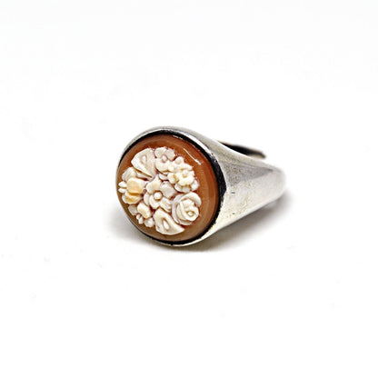 Anello -Cammeo -Artistico -Bouquet -Fiori