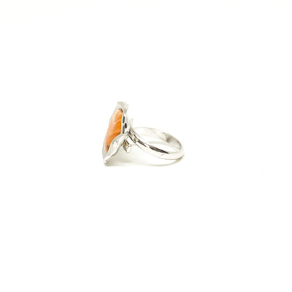 Anello Corallo Arancione