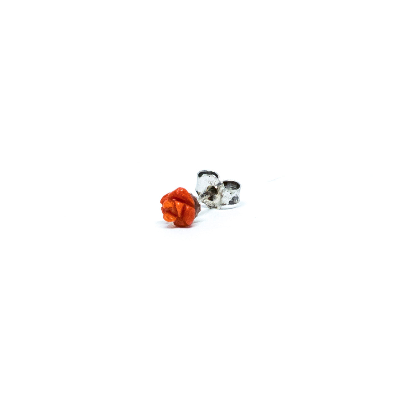 Orecchini-in-Corallo-Rosso-Incisione-Rosa