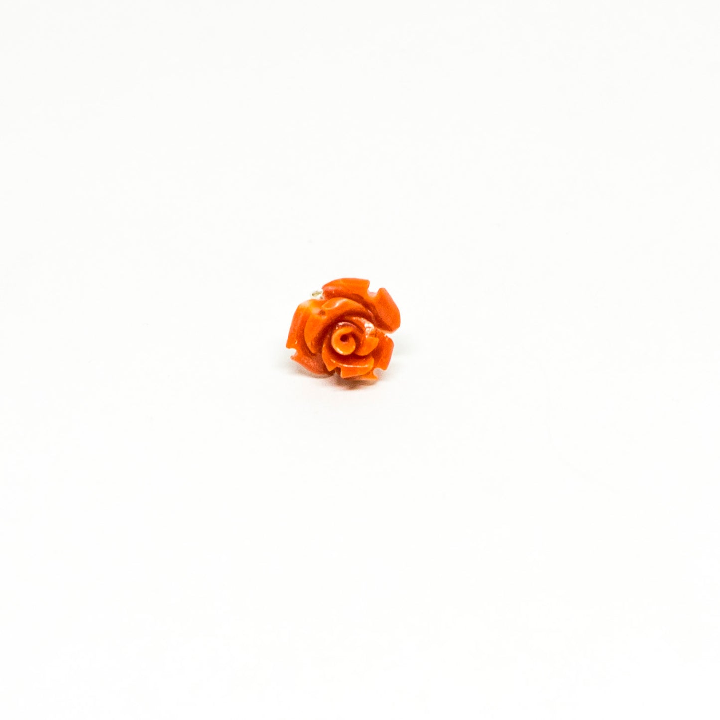 Orecchini-in-Corallo-Arancione-incisione-Rosa 