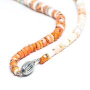 Collana-in-Corallo-Arancione-Rosa-e-Bianco