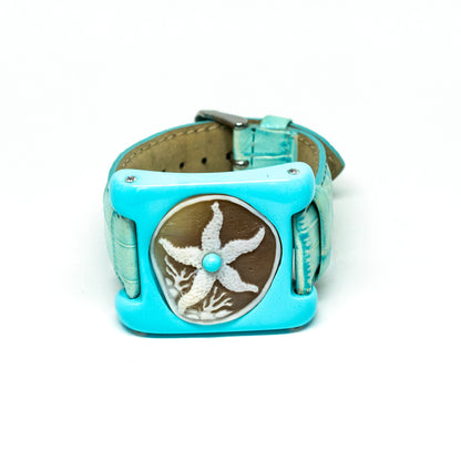 Orologio Bracciale con Cammeo e Pasta Turchese