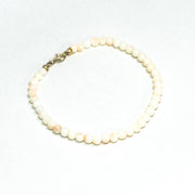 Bracciale in Perle di Corallo Bianco e Rosa