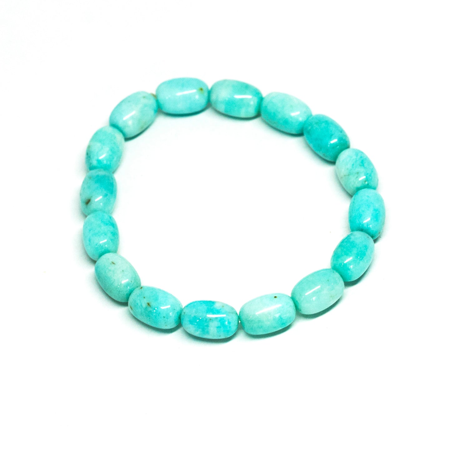 Elastic bracelet in amazonite