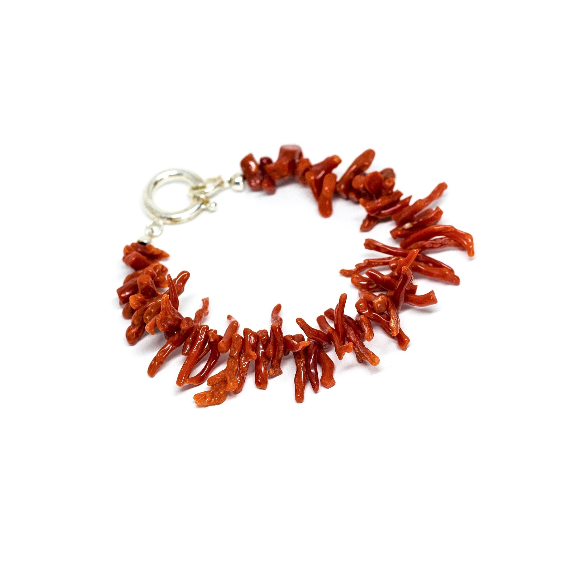 Bracciale con Frange di Corallo Rosso