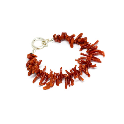 Bracciale con Frange di Corallo Rosso