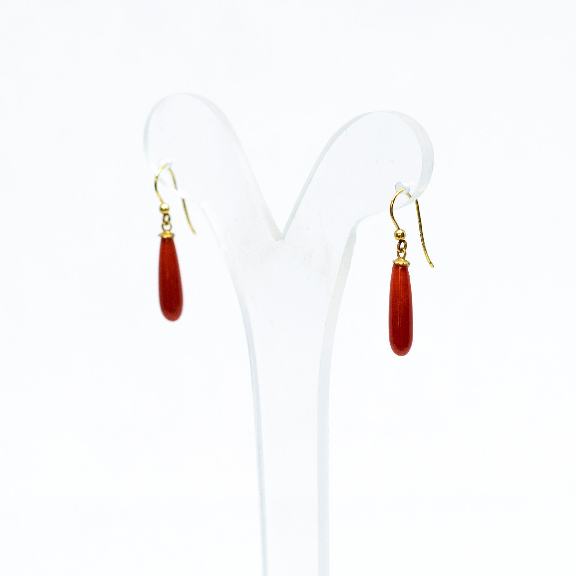 Orecchini-Corallo-Rosso-in-Oro