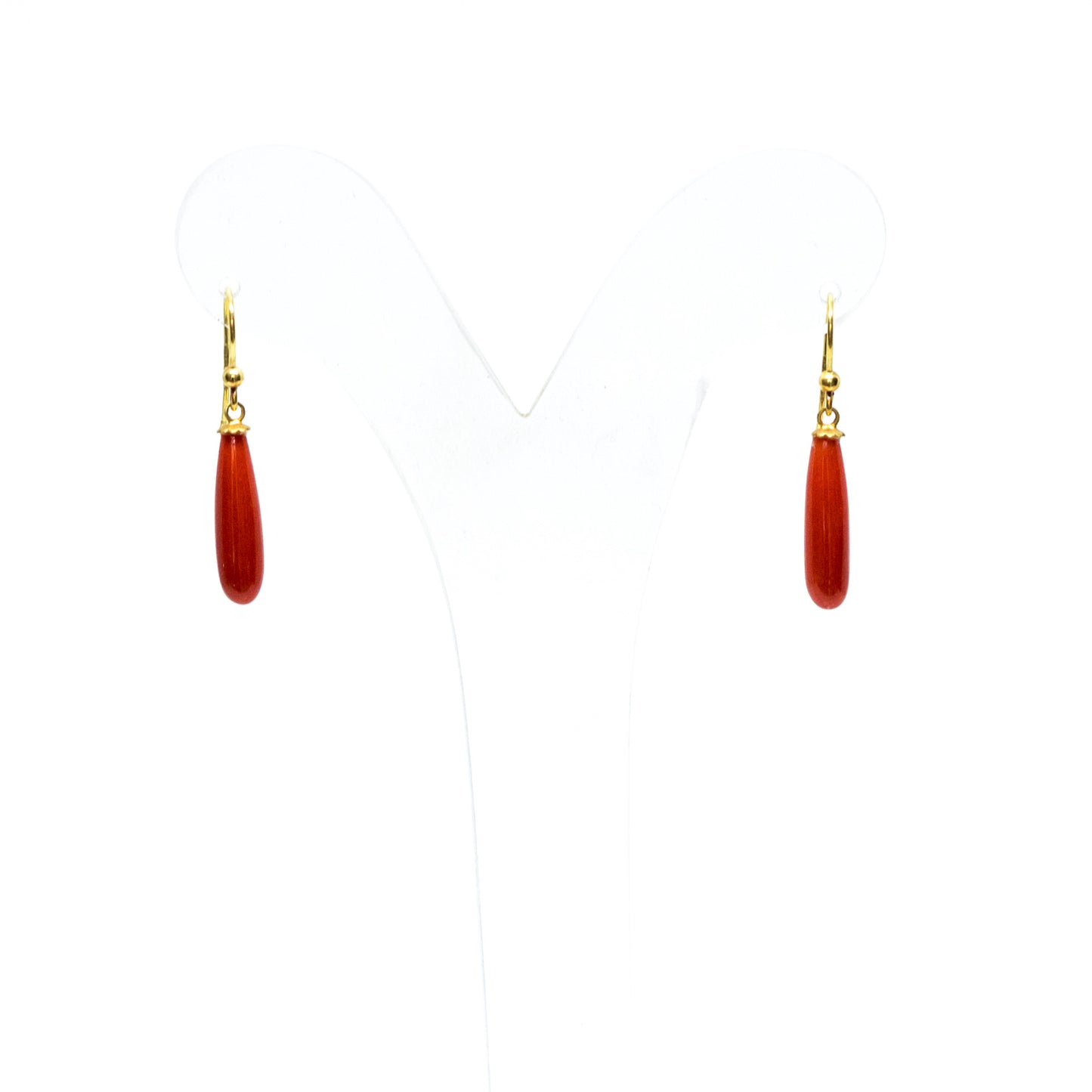 Orecchini-Corallo-Rosso-in-Oro