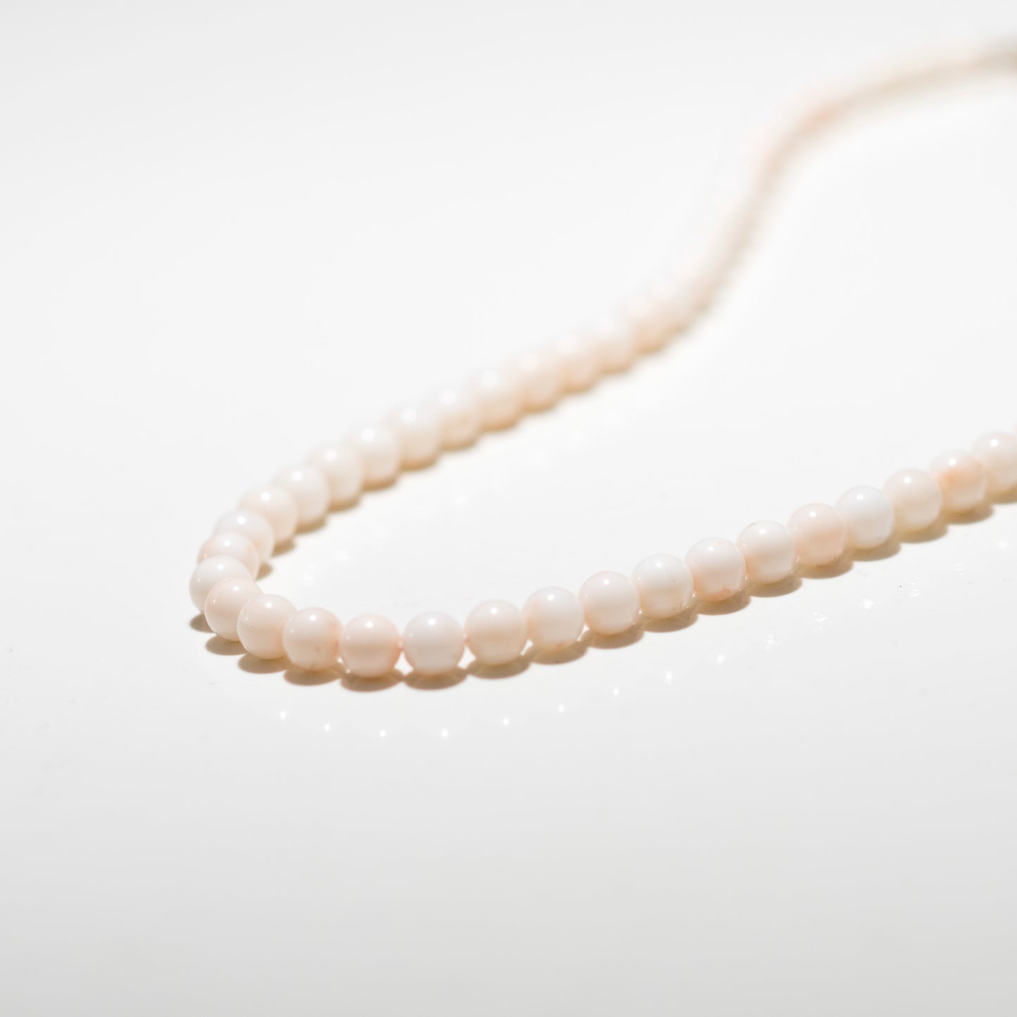 Pink Coral Necklace in Gold