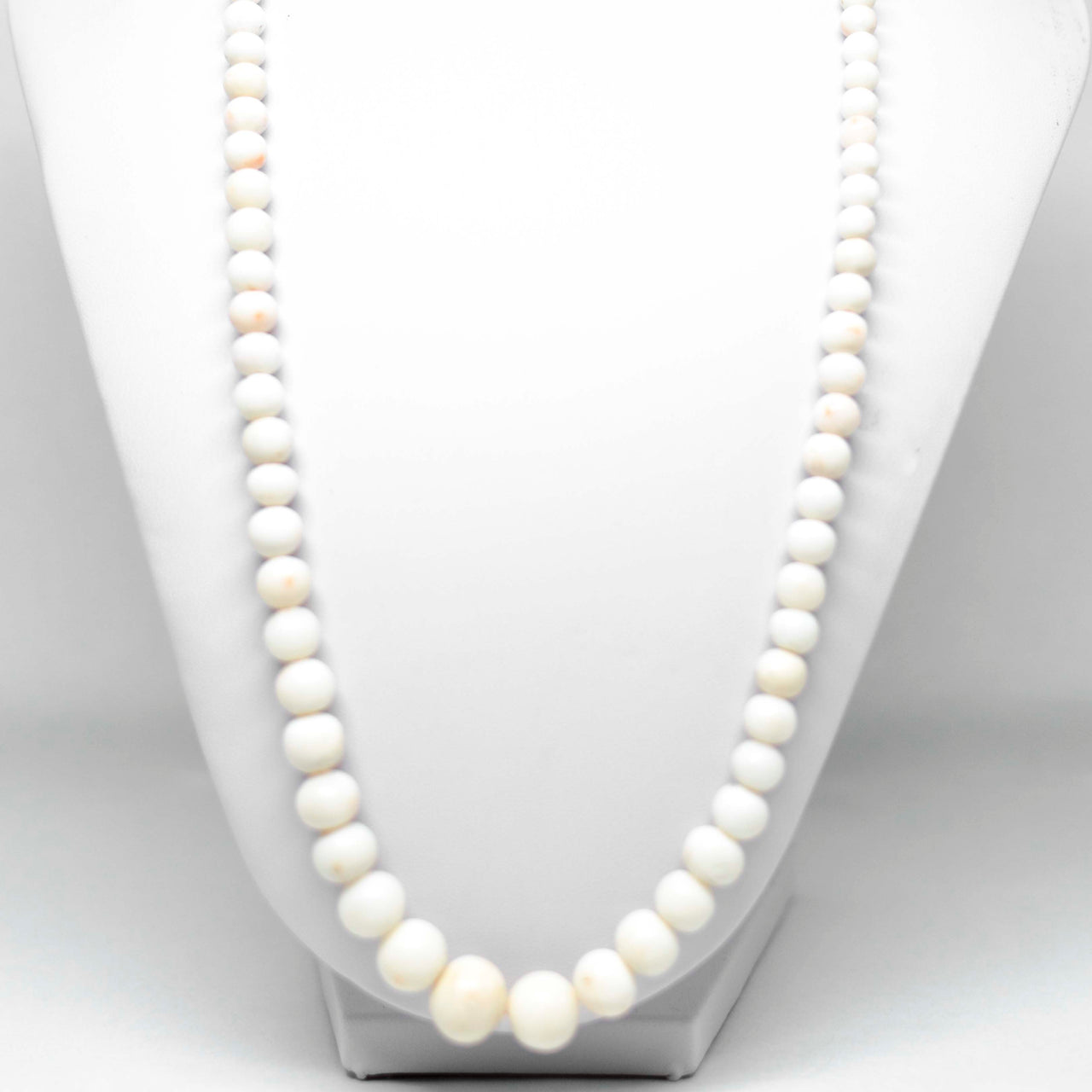 Collana Perle di Corallo Bianco