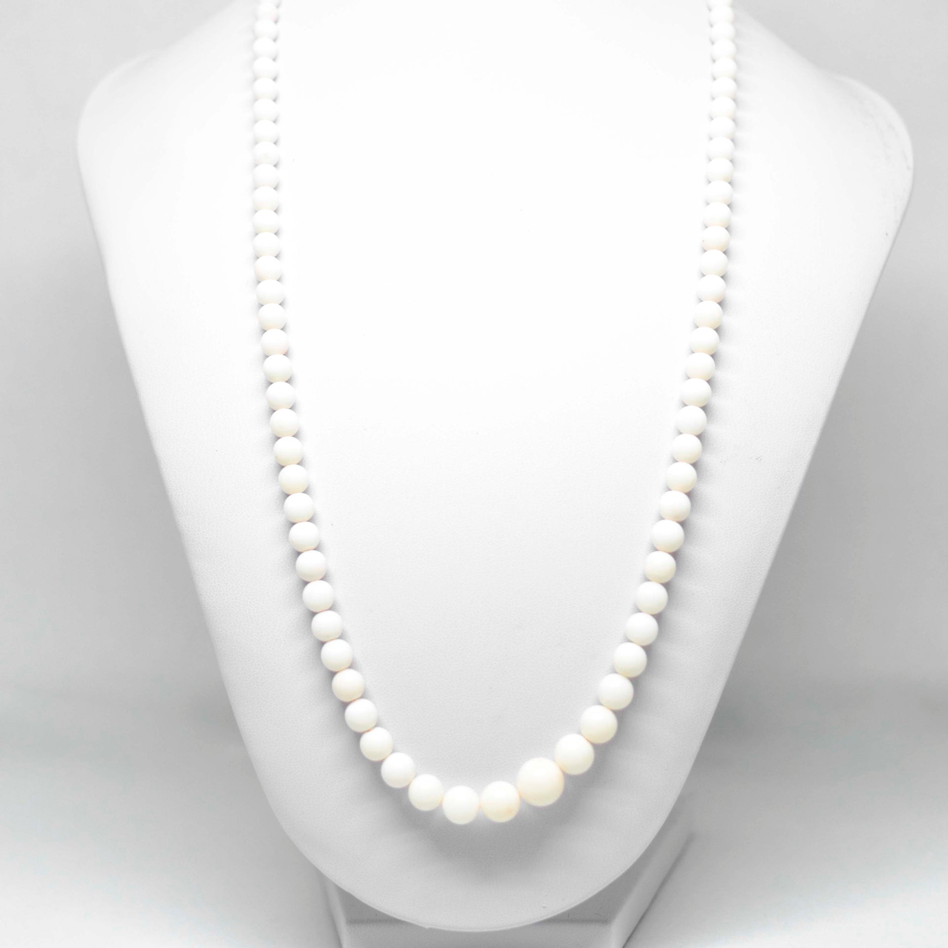 Collana Perle di Corallo Bianco