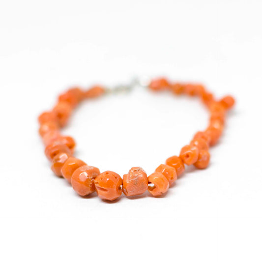 Bracciale-in-Sassi-di-Corallo-Arancione