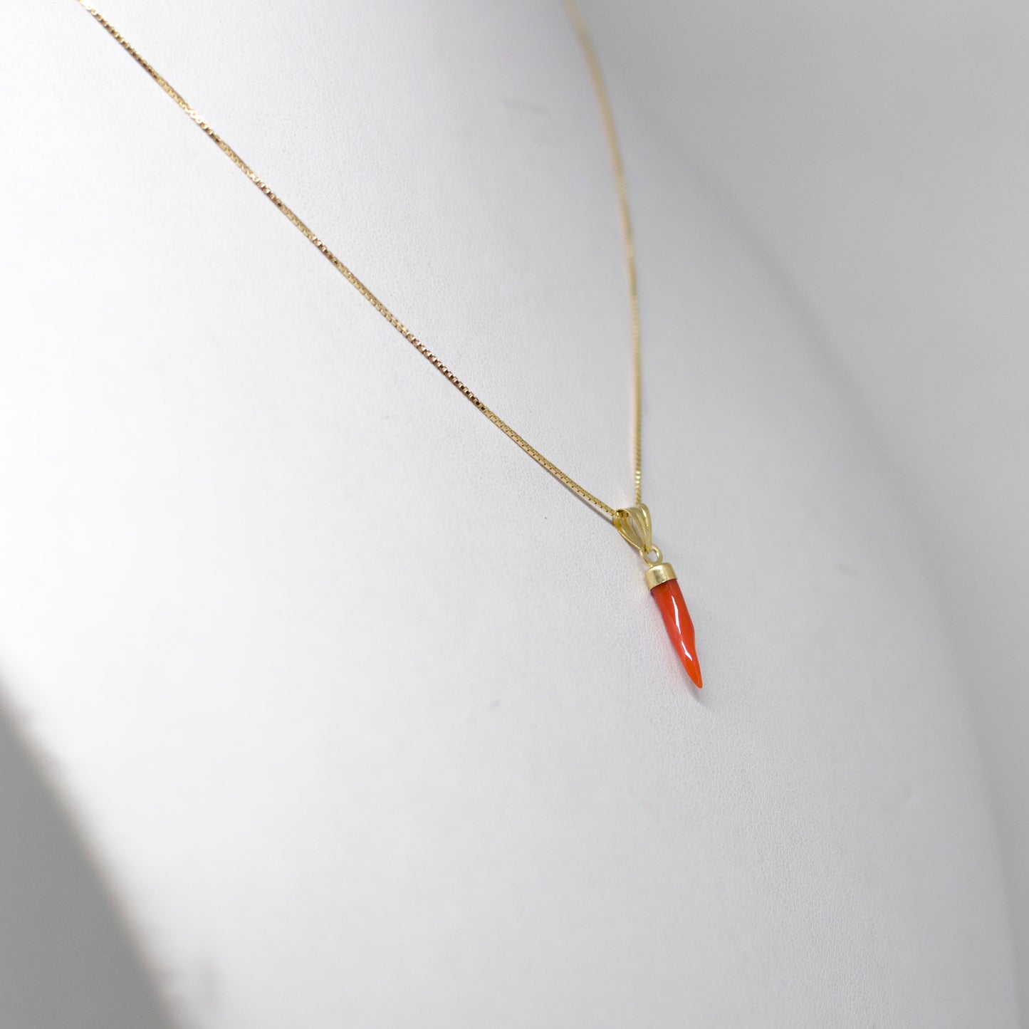 Pendente Corno Portafortuna in Oro