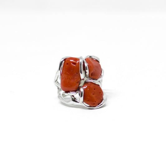 Red coral ring