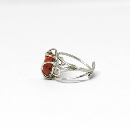 Red coral ring