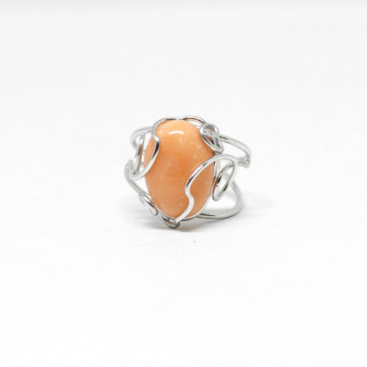 Orange coral ring