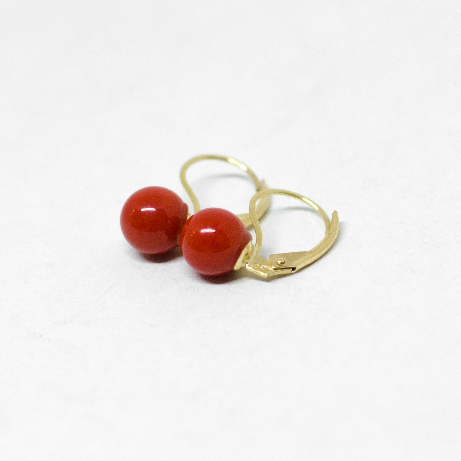 Orecchini-Corallo-Rosso-in-Oro
