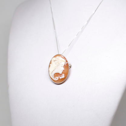 Pendant/Brooch Cameo Profile Woman