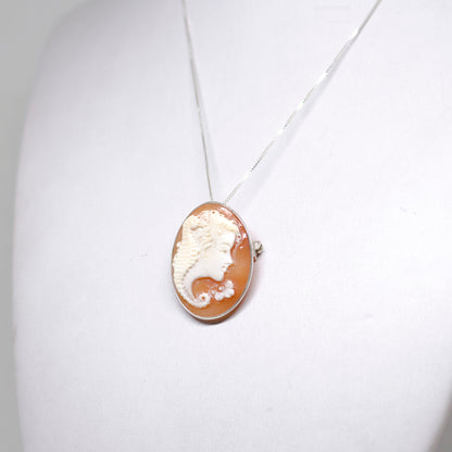 Pendant/Brooch Cameo Profile Woman