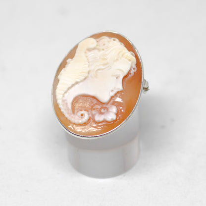Pendant/Brooch Cameo Profile Woman