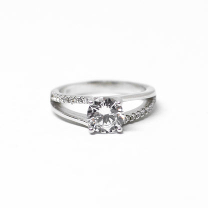 Anello argento e zirconi